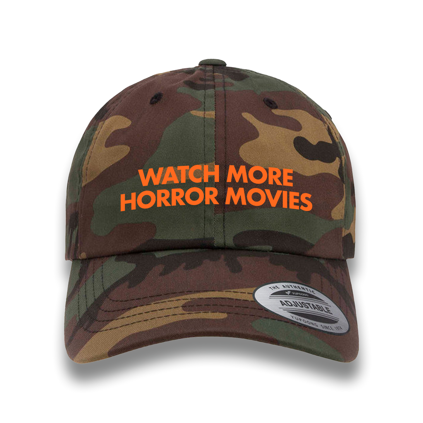"WATCH MORE" CAMO DAD HAT