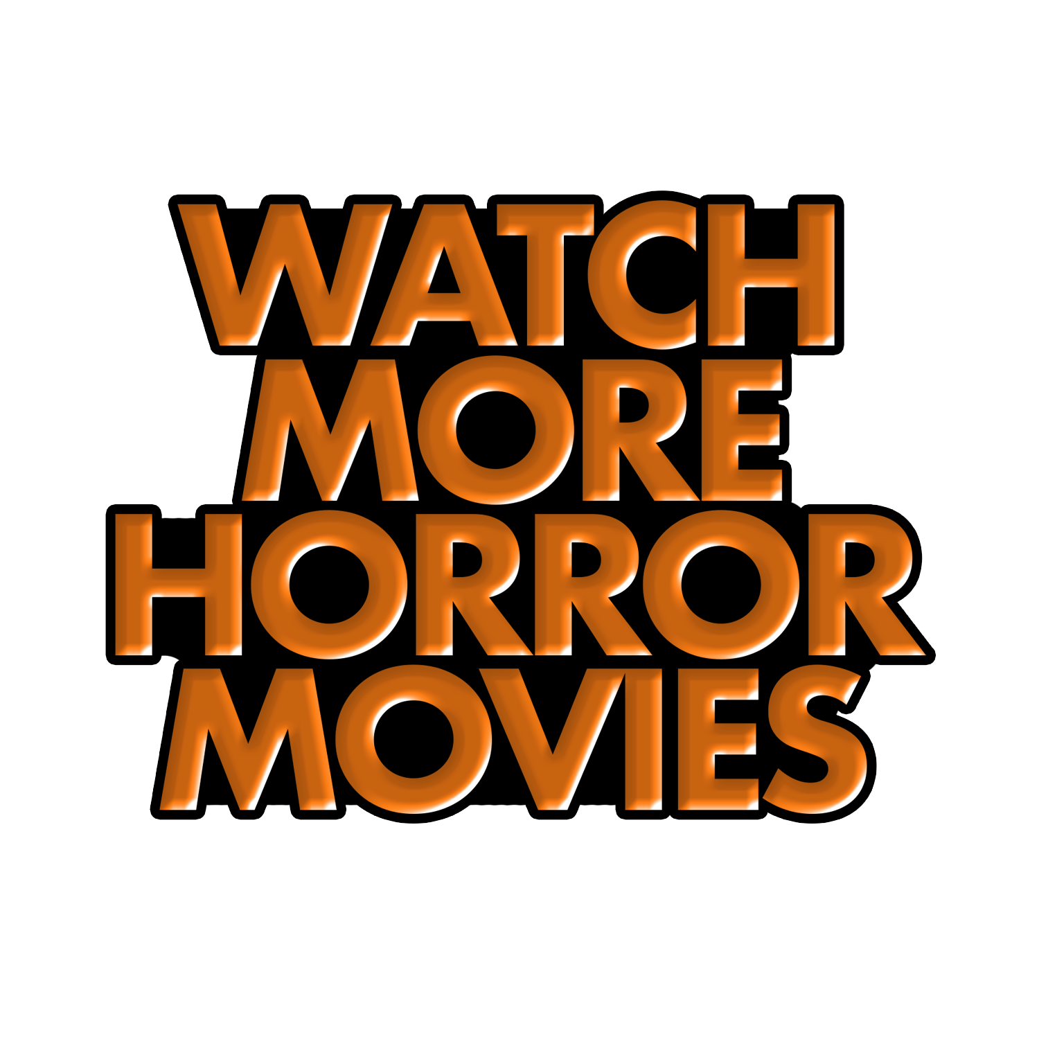 "WATCH MORE" SOFT ENAMEL ORANGE PIN
