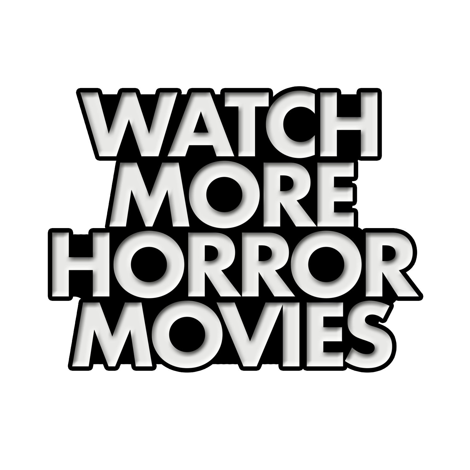 "WATCH MORE" SOFT ENAMEL WHITE PIN