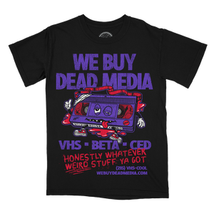 WE BUY DEAD MEDIA TEE PREORDER