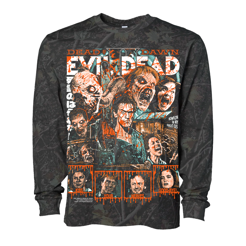 EVIL DEAD 2 ASH CAMO LONG SLEEVE PREORDER