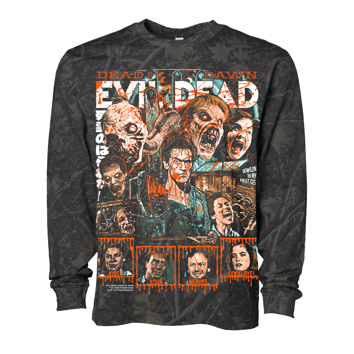 EVIL DEAD 2 ASH CAMO LONG SLEEVE PREORDER