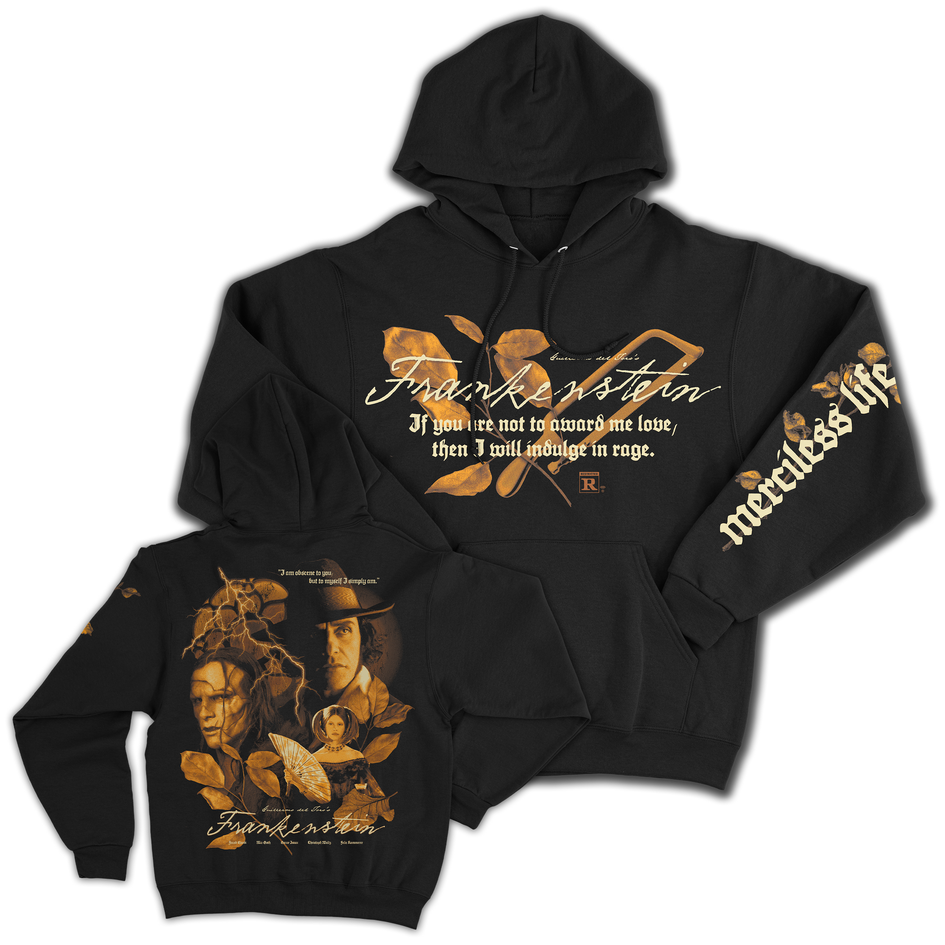 MERCILESS LIFE  POSTER HOODIE