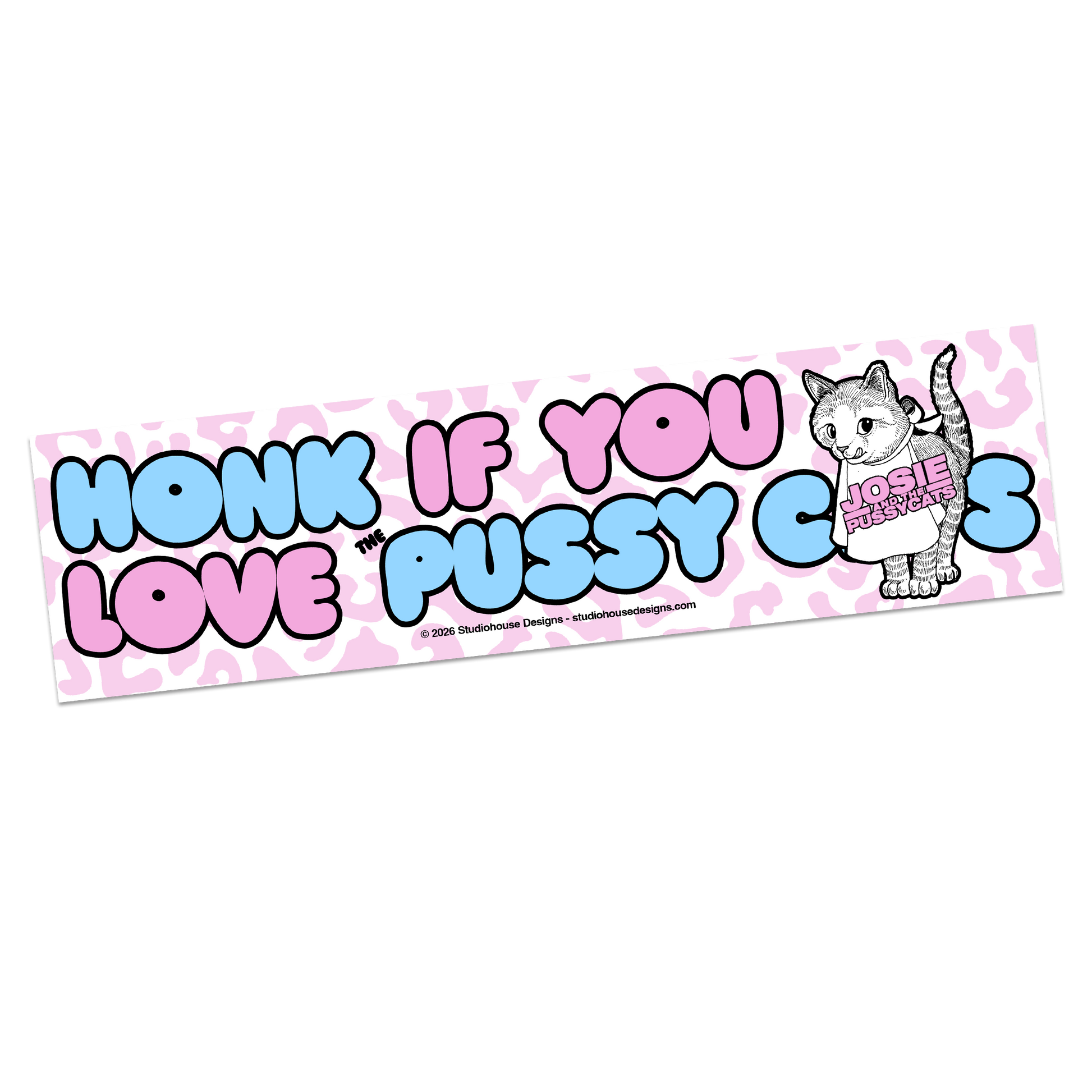 PUSSYCATS BUMPER STICKER PREORDER
