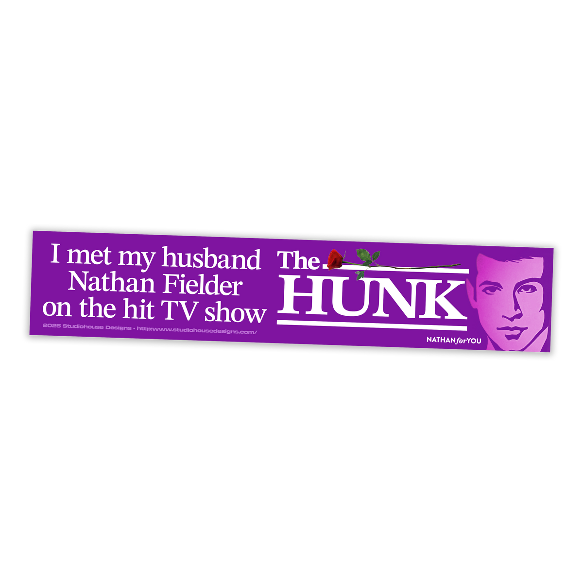 THE HUNK BUMPER STICKER