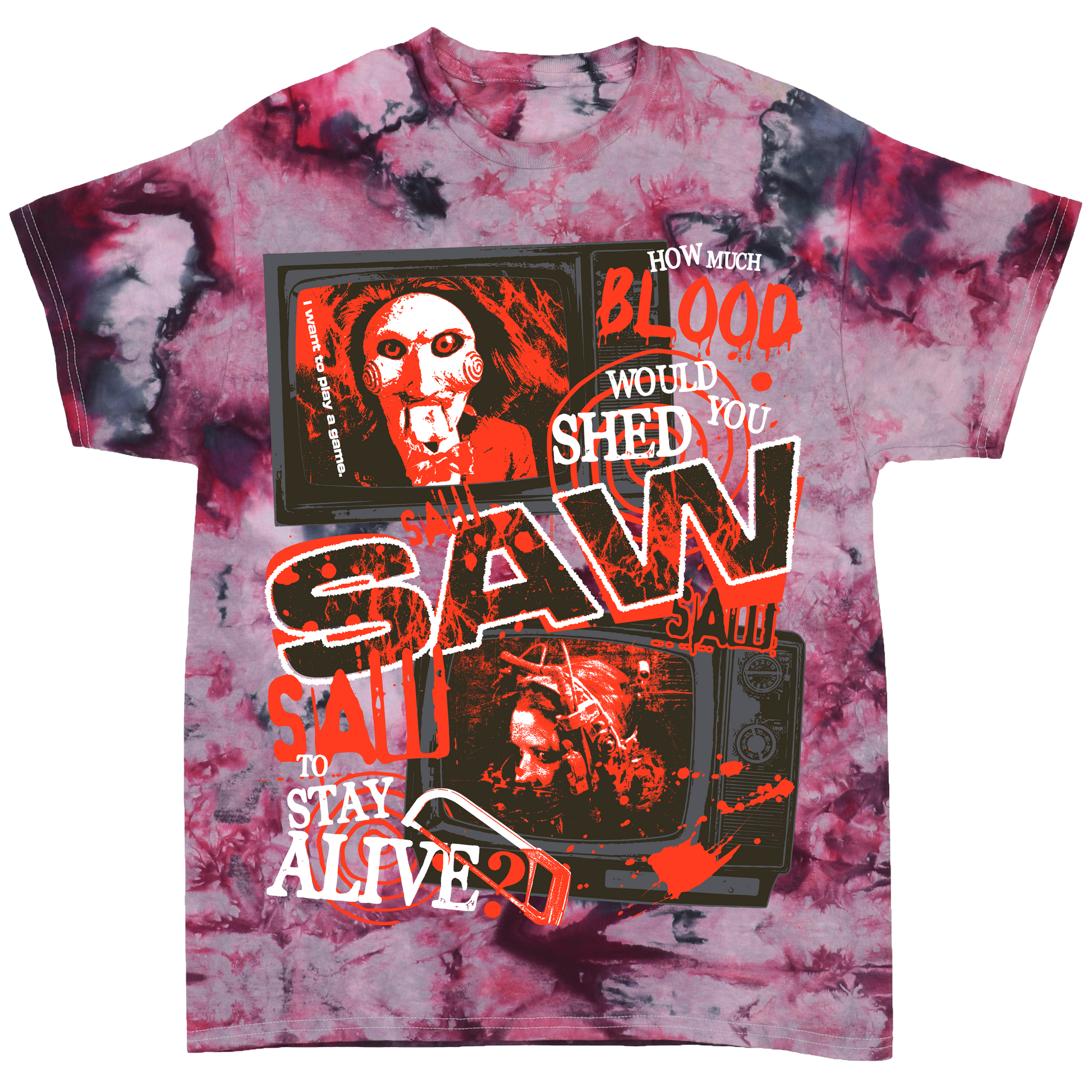 STAY ALIVE TIEDYE (COLOR OPTIONS, LIMITED!)