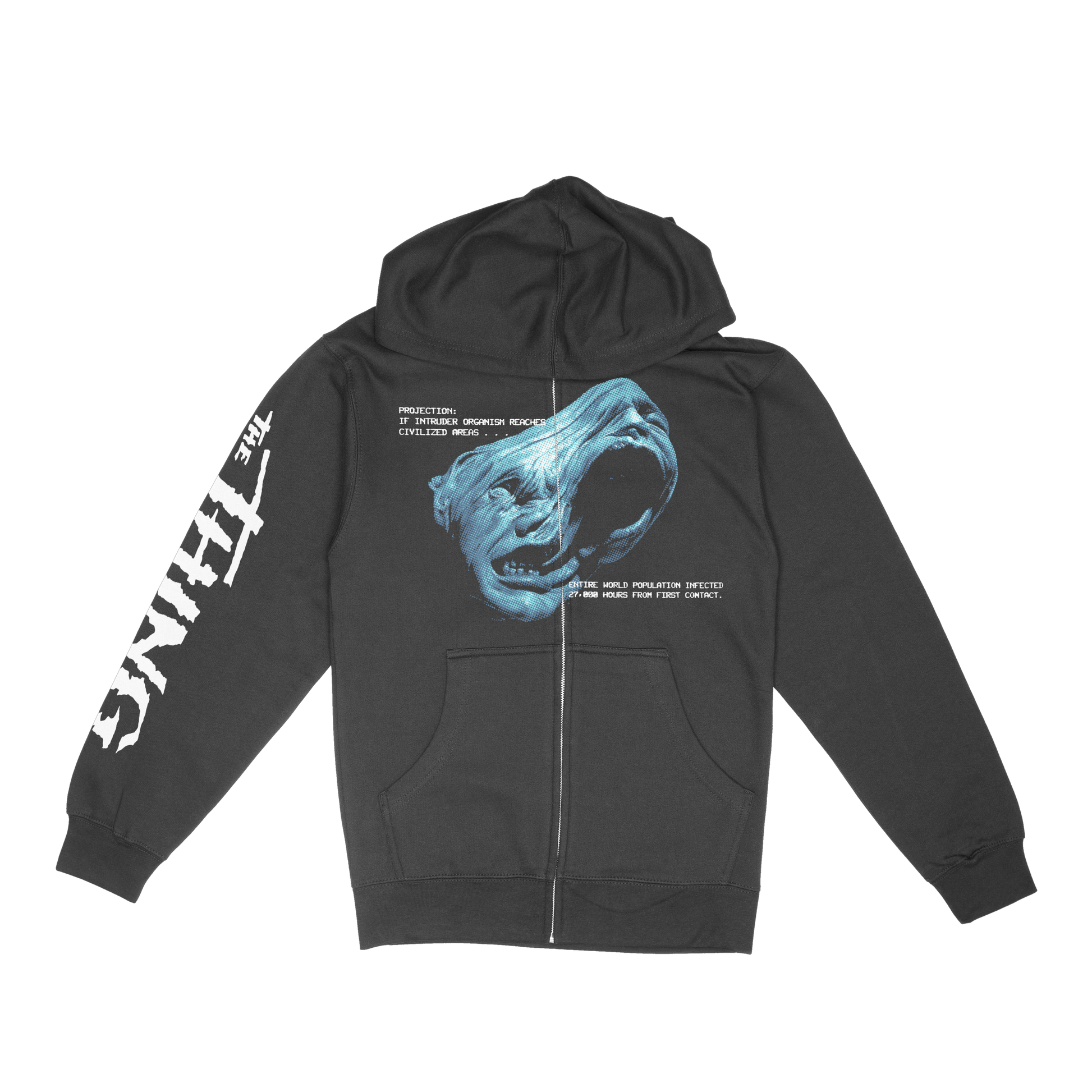 ALIEN TERROR ZIP UP HOODIE