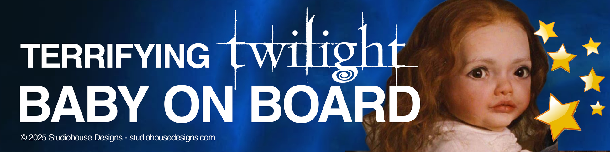 BABY ON BOARD BUMPER STICKER PREORDER