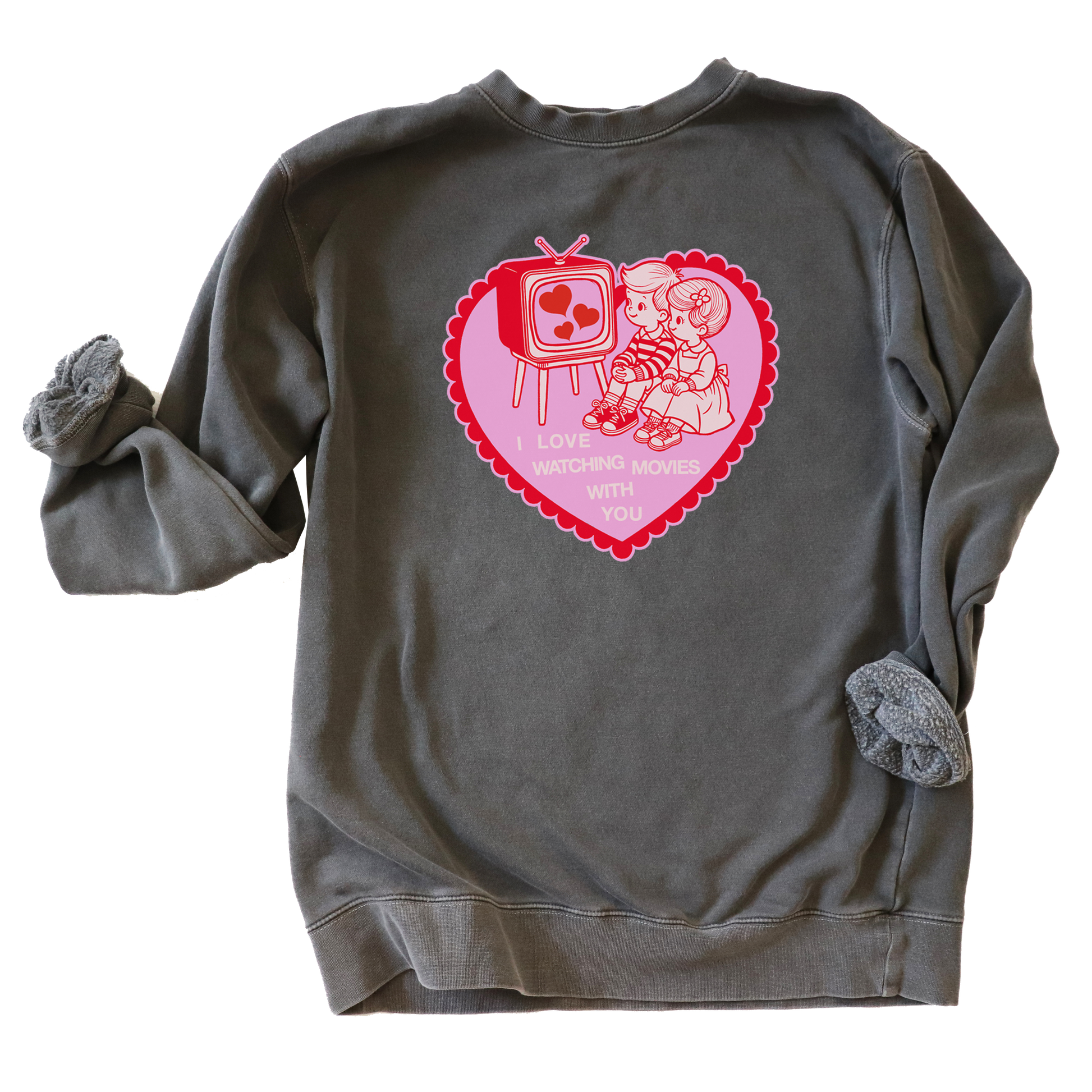 WATCHING MOVIES CREWNECK