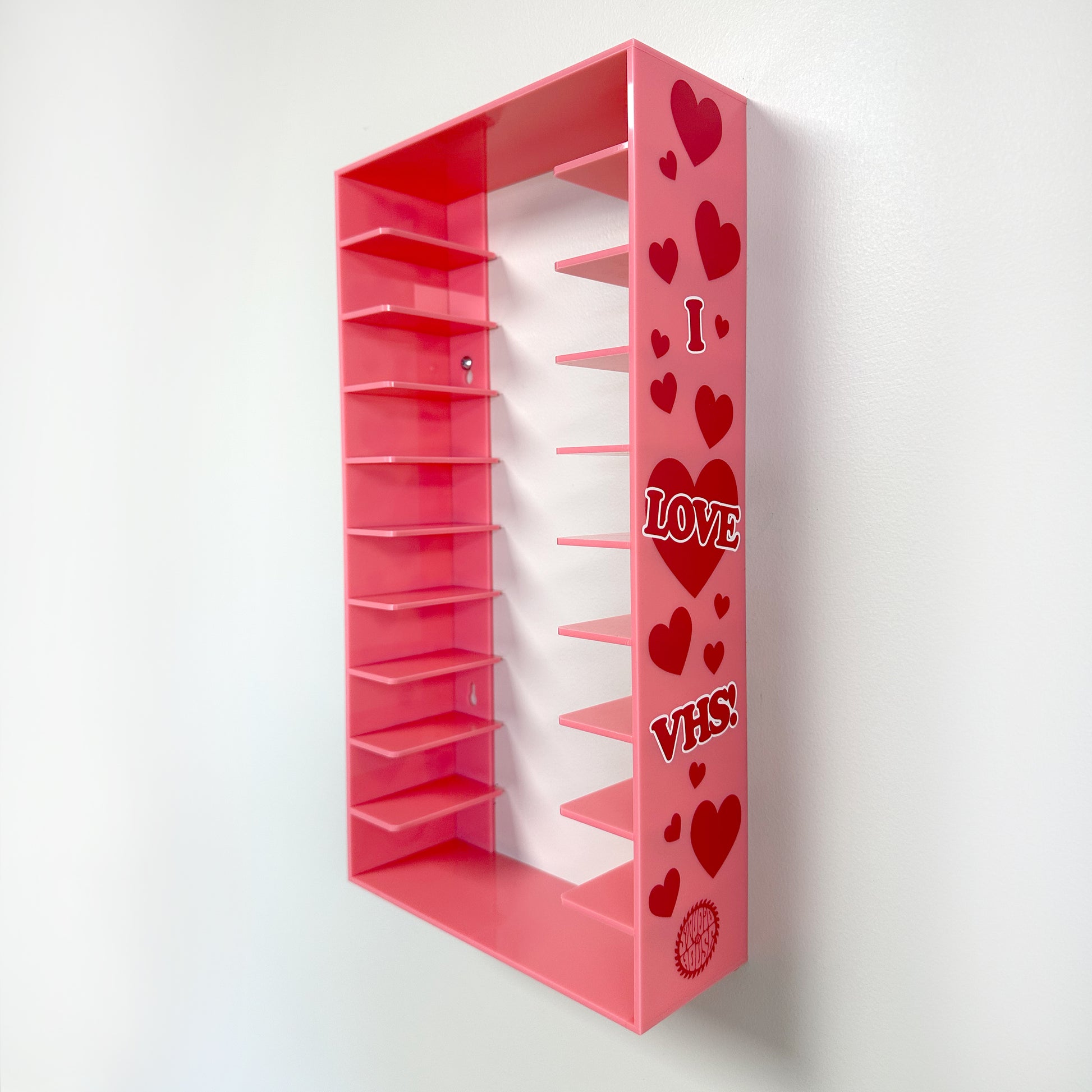 VHS SHELF SOLID PINK <3 VHS