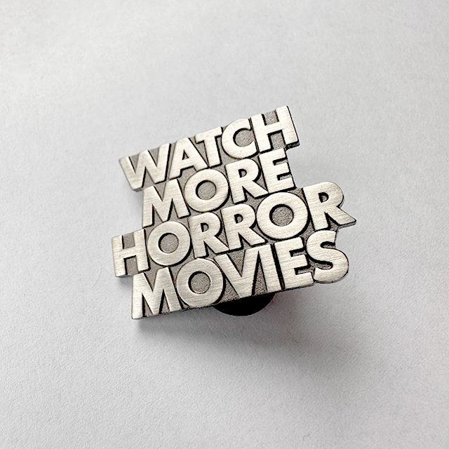 "WATCH MORE" VINTAGE STAMPED SILVER PIN
