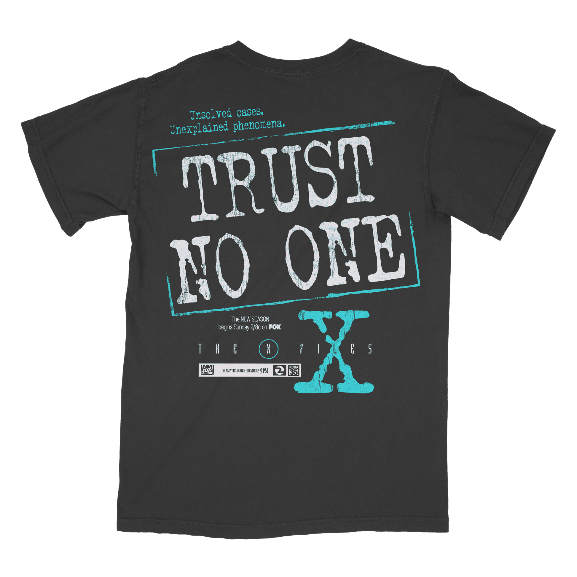 TRUST NO ONE GREY TEE PREORDER