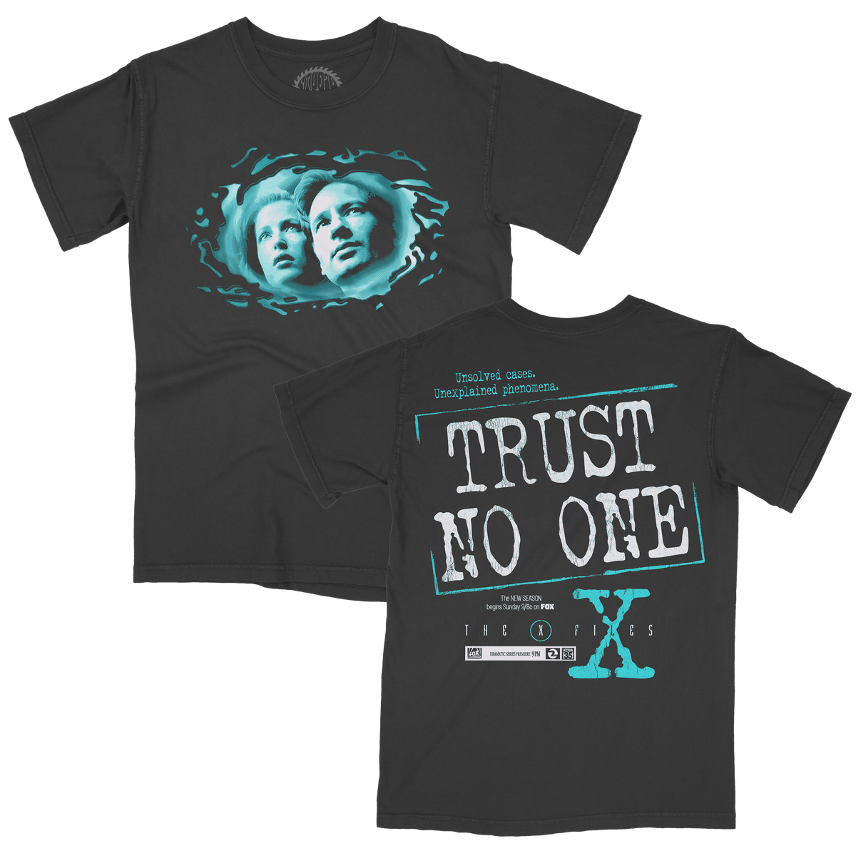 TRUST NO ONE GREY TEE PREORDER