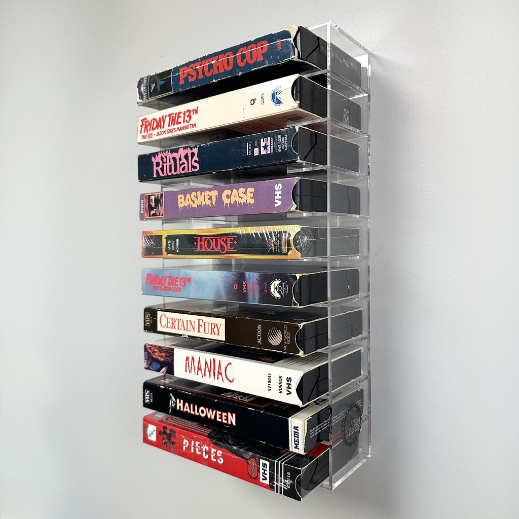 VHS SHELF CLEAR