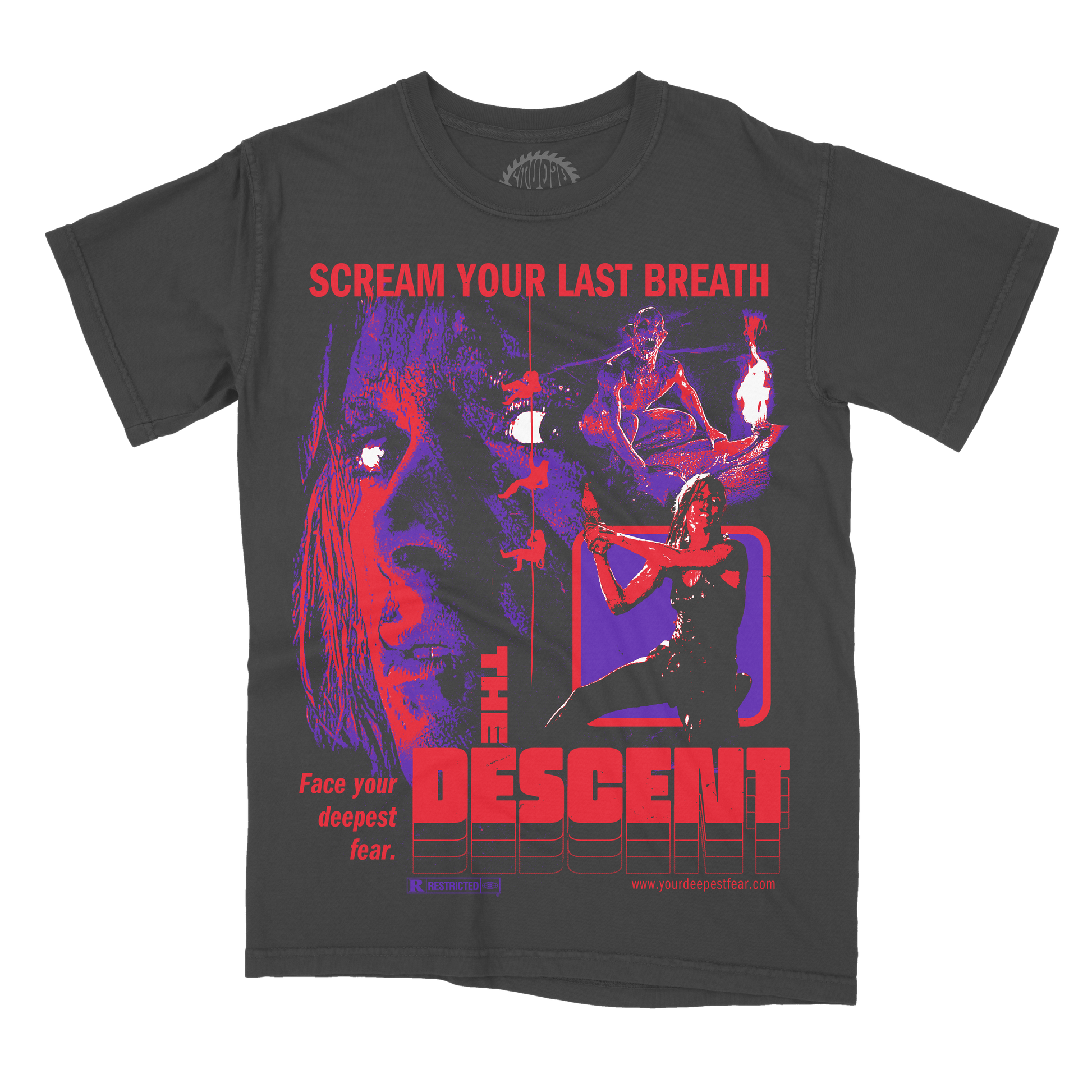 THE DESCENT GRINDHOUSE GREY TEE PREORDER