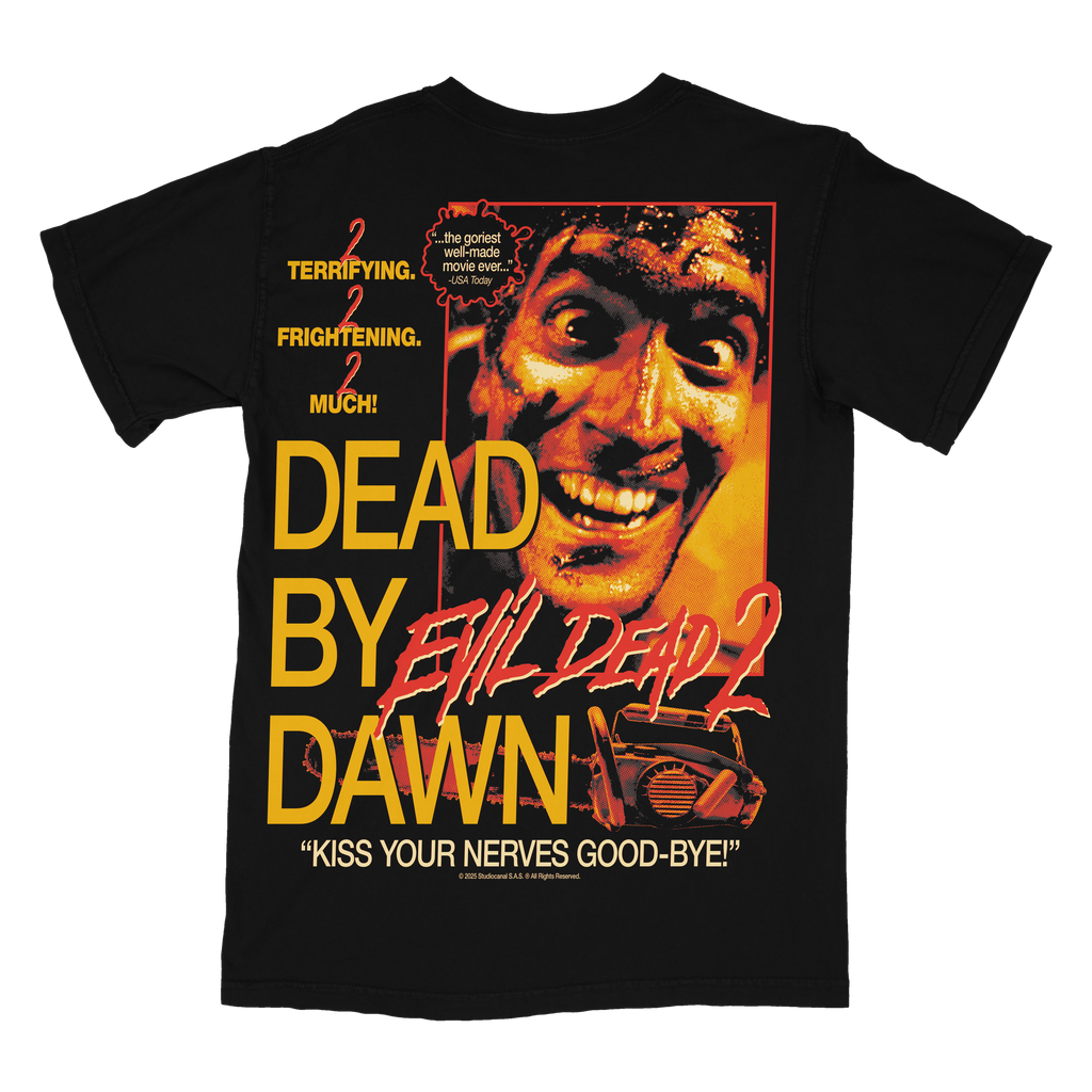 EVIL DEAD 2 DEAD BY DAWN TEE PREORDER