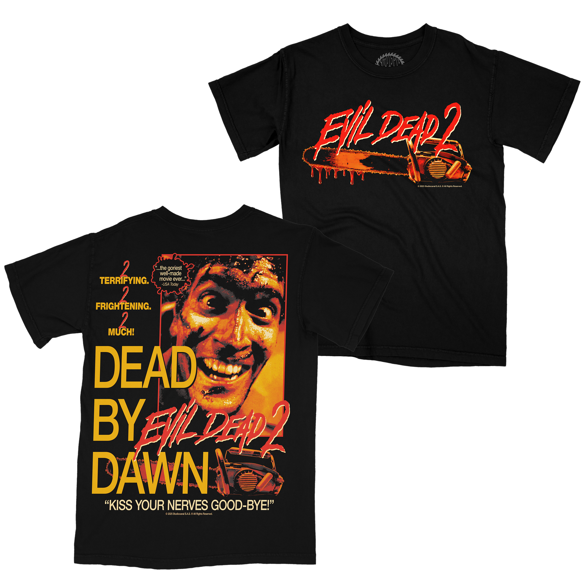 EVIL DEAD 2 DEAD BY DAWN TEE PREORDER