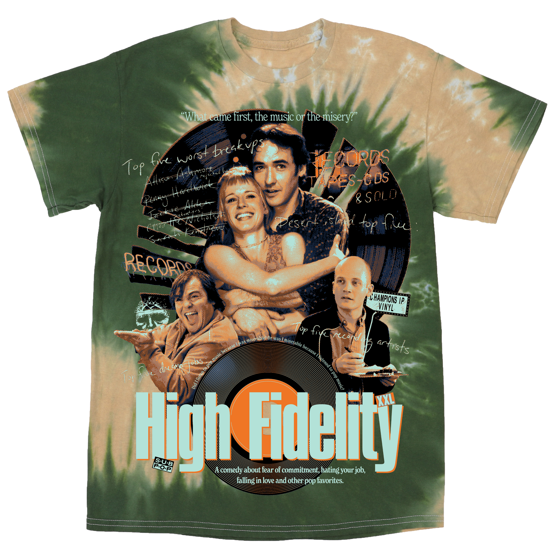 TOP FIVE RECORDS TIEDYE (COLOR OPTIONS AVAILABLE, LIMITED!)