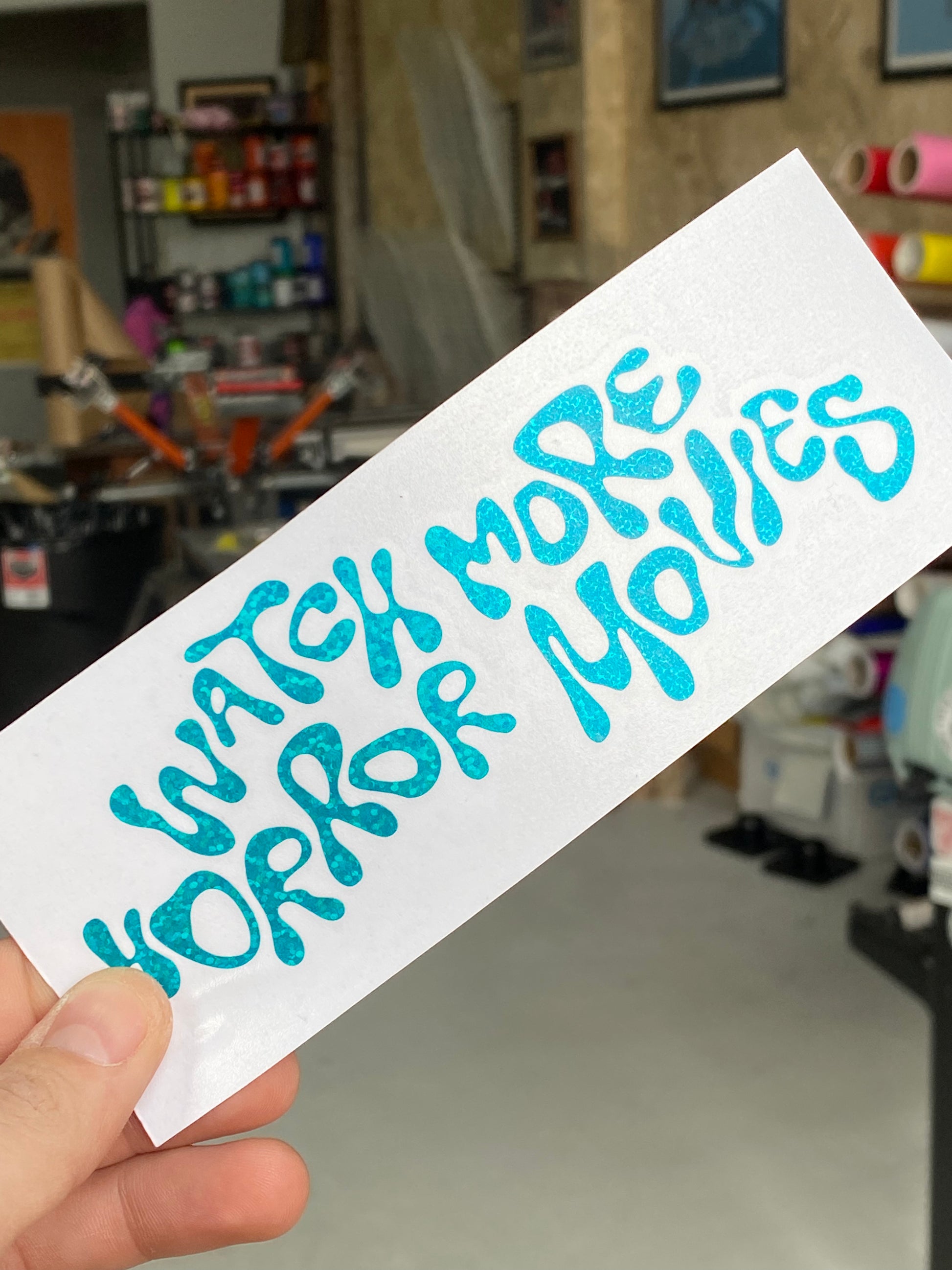 "WATCH MORE" VINYL DECAL - NEW DESIGN & COLOR OPTIONS!