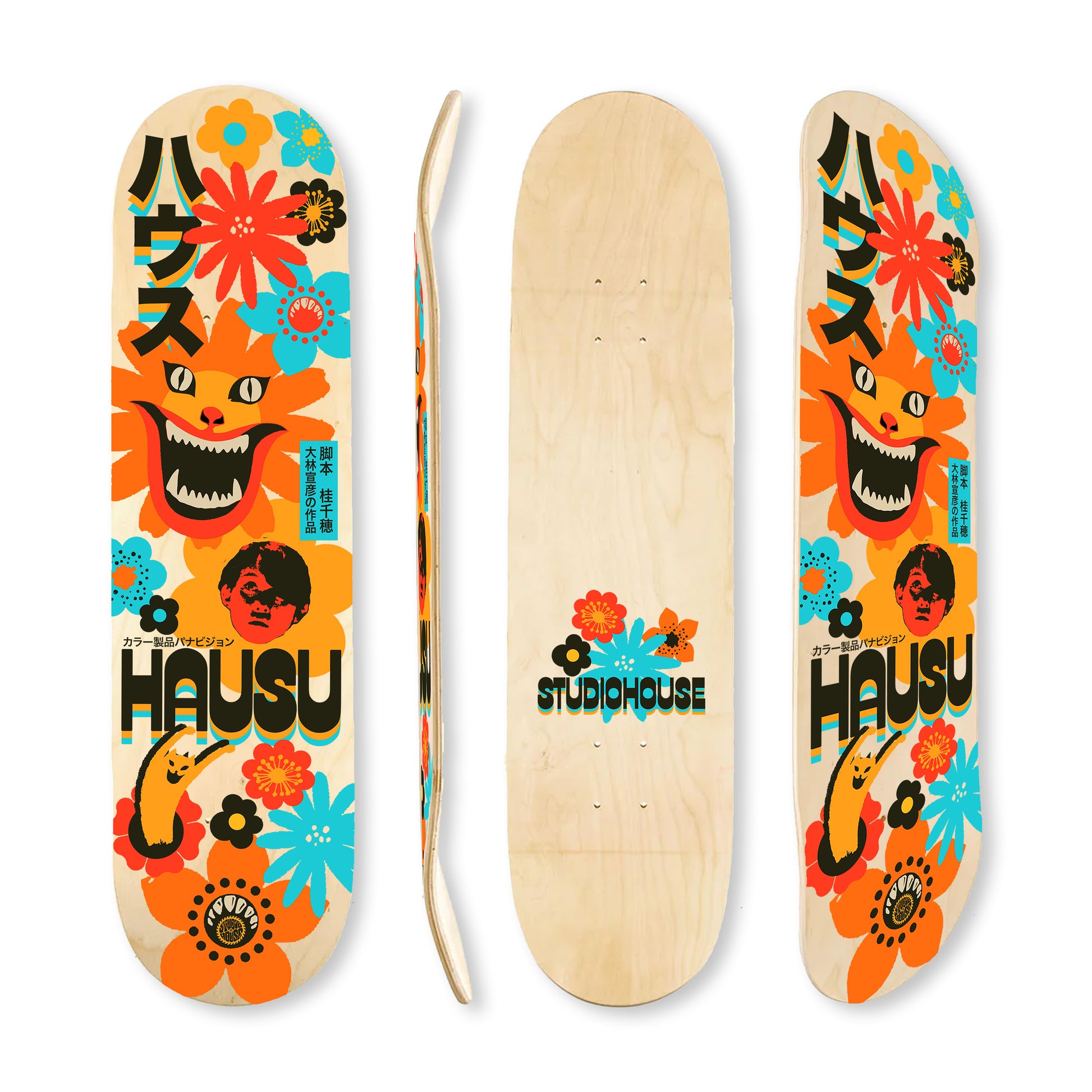 HAUSU SKATE DECK *SECONDS*READ DESCRIP*